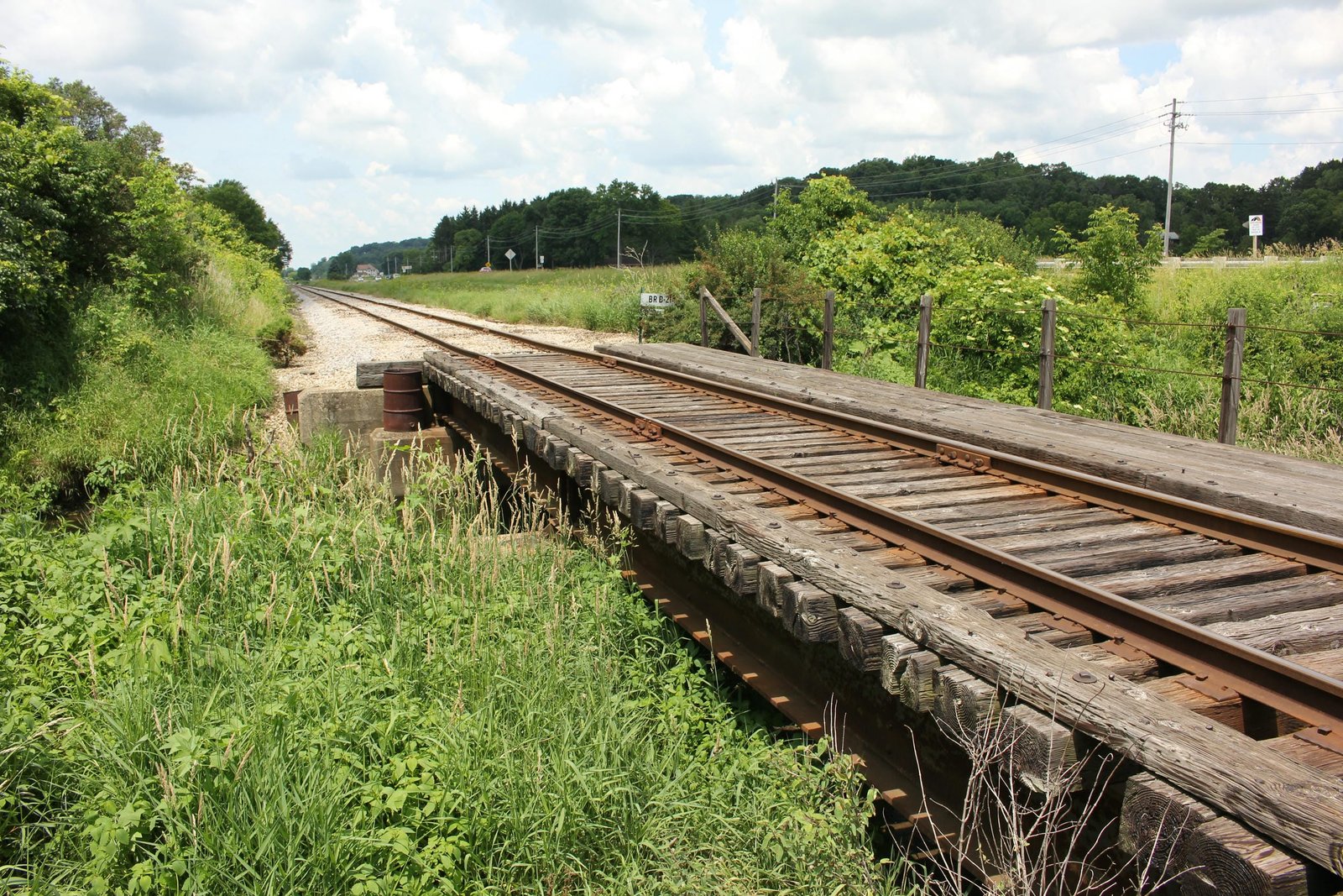 Looking west